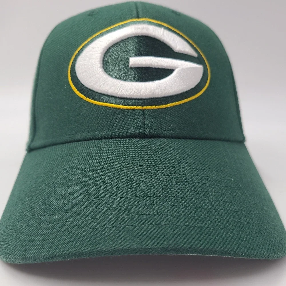 Green Bay Packers Hat Adjustable 47 Brand Green NFL Football Logo Wool Blend Men
